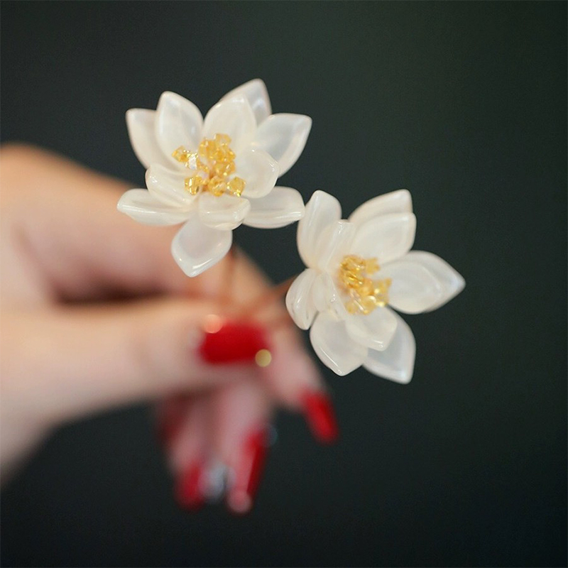 1Pair Vintage Hairpin Glazed F - Hanbok Hair Pin review and price