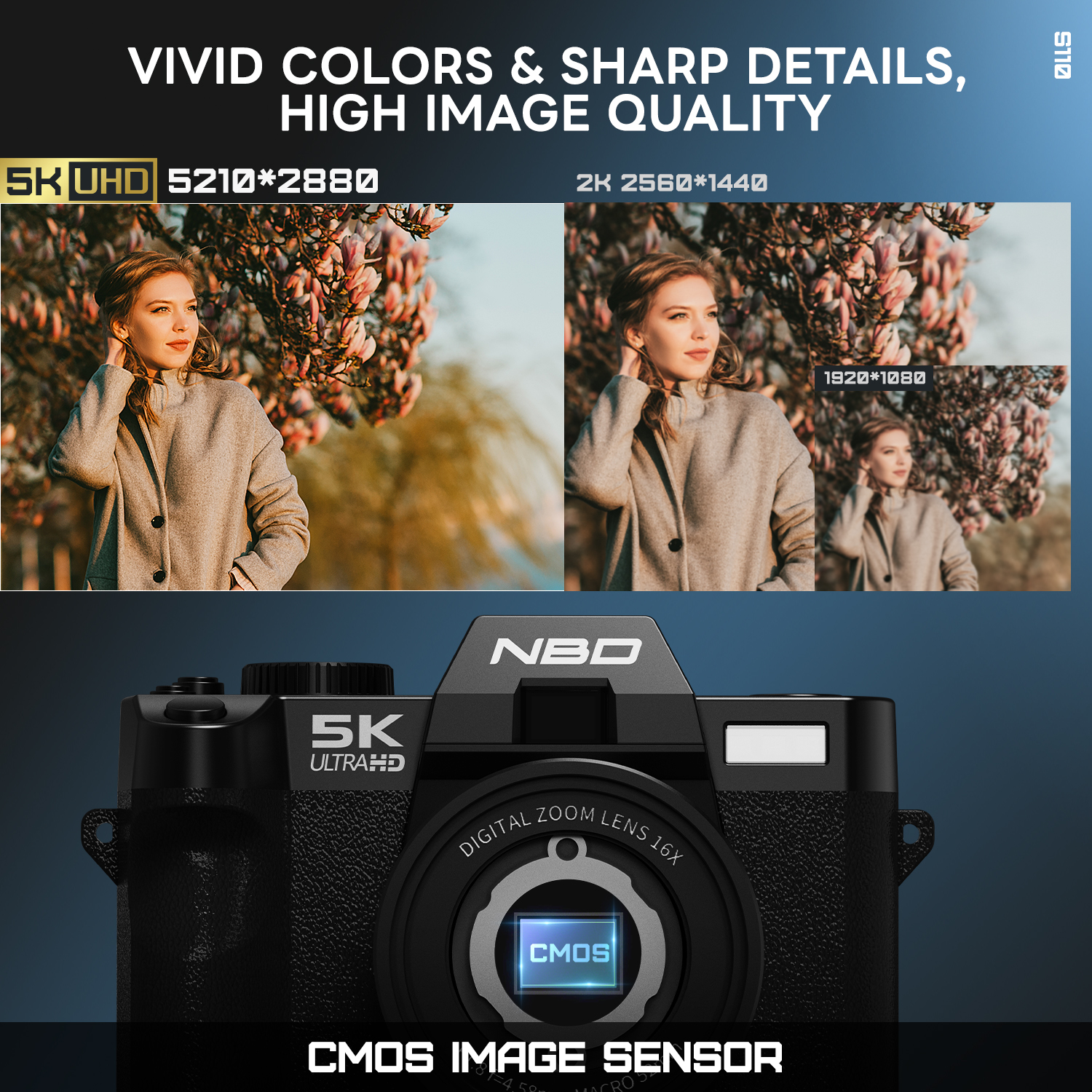 NBD 5K&48MP Digital Camera wit - Korean Lifestyle Vlog review and price