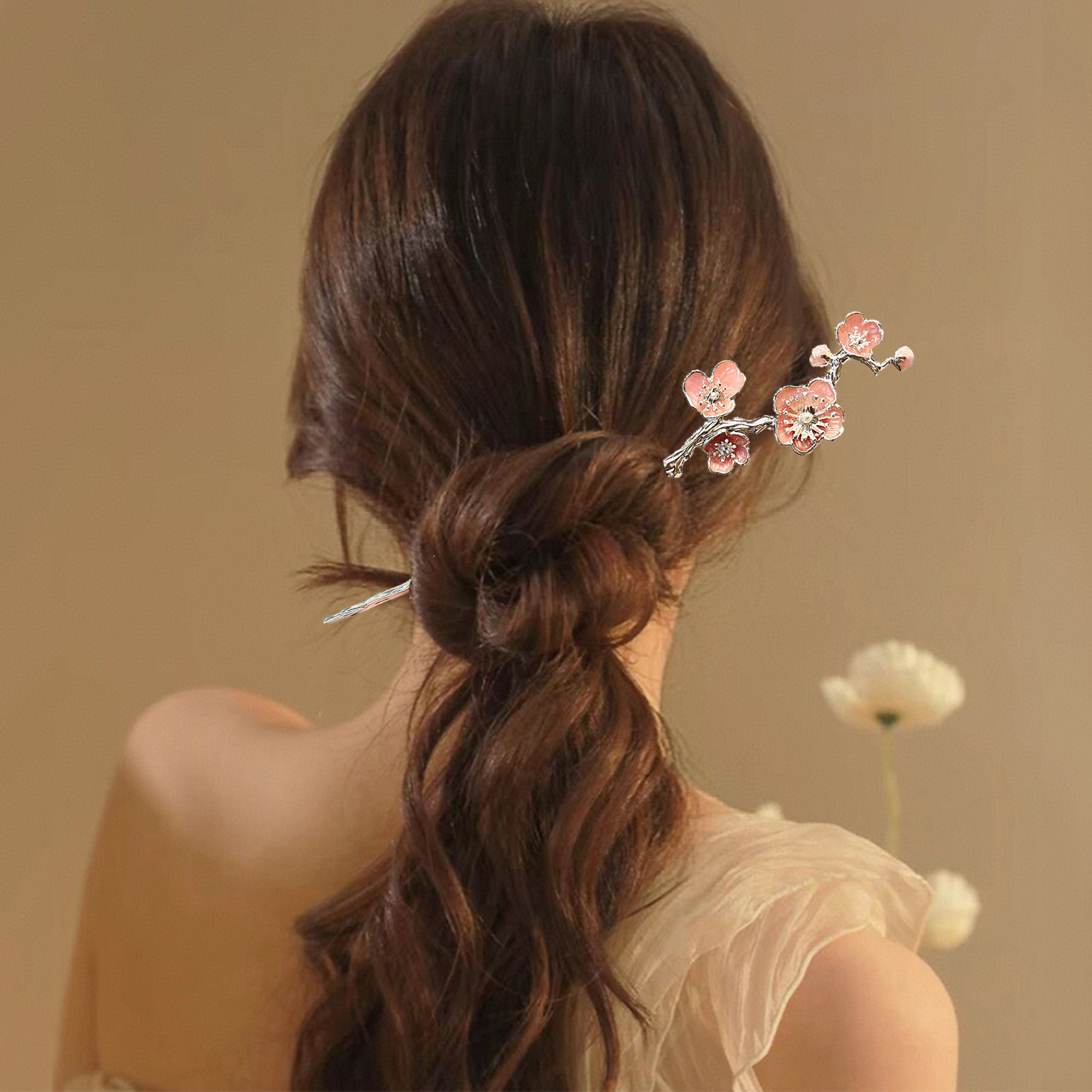 Enamel Alloy Hairpin For Women - Hanbok Hair Pin review and price