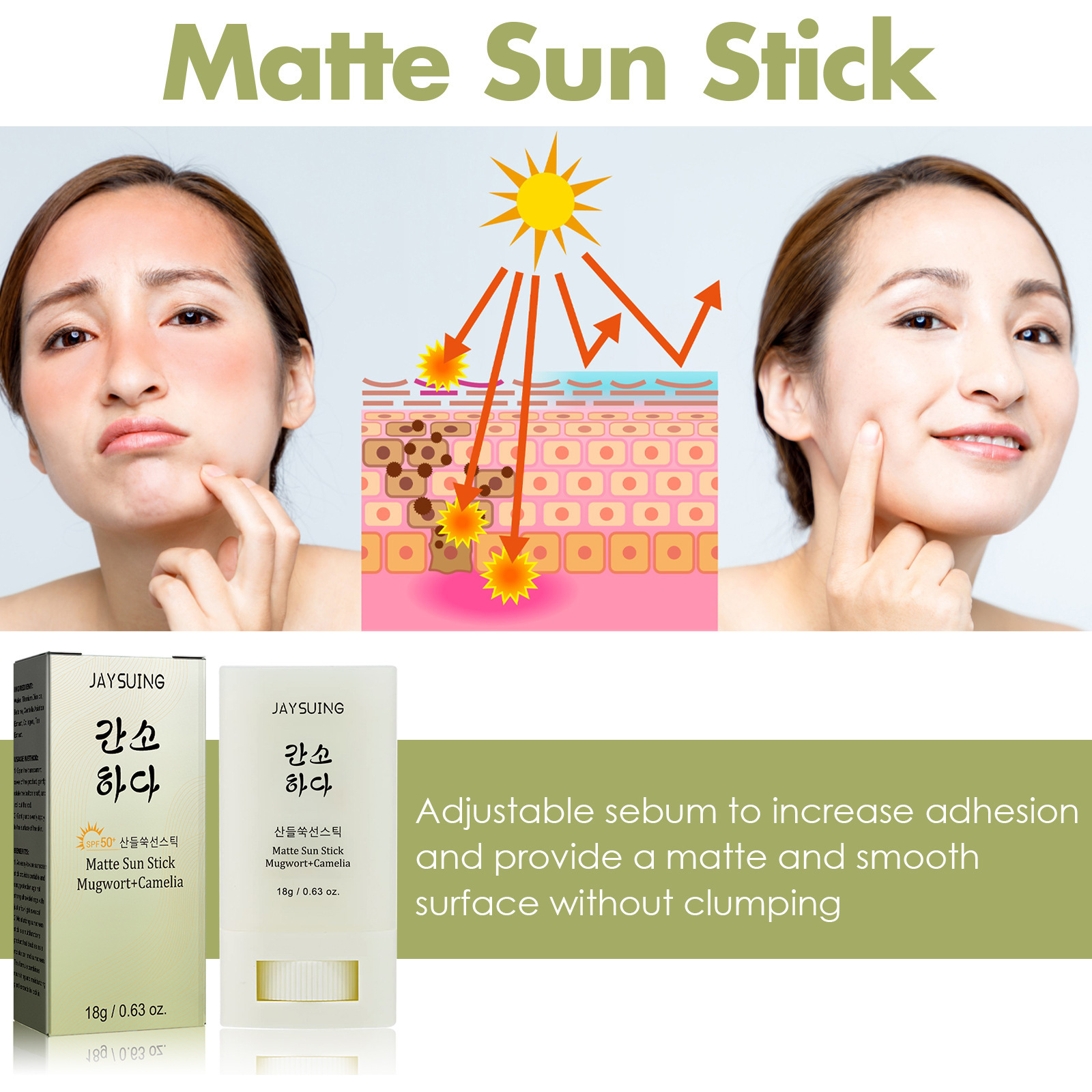 JAYSUING Sunscreen stick Body  - Sunstick Korean Spf review and price