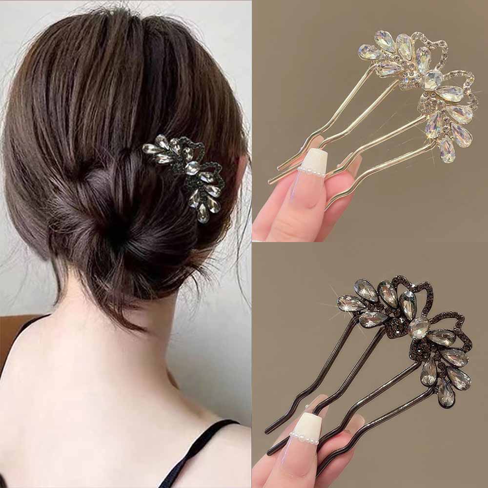 Fashion Rhinestones U-Shaped H - Hanbok Hair Pin review and price
