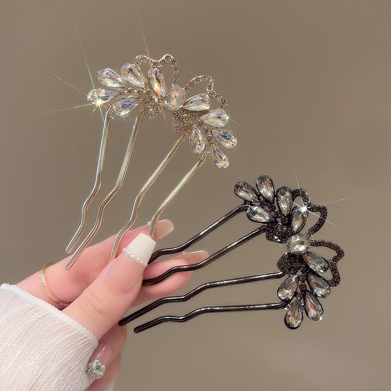 Fashion Rhinestones U-Shaped H - Hanbok Hair Pin review and price