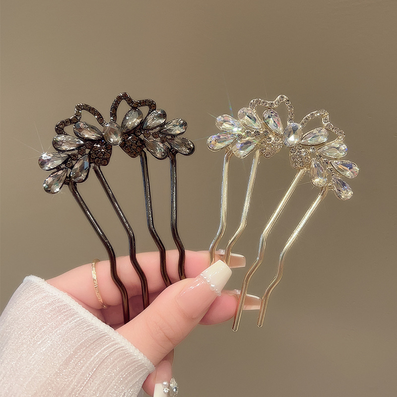 Fashion Rhinestones U-Shaped H - Hanbok Hair Pin review and price