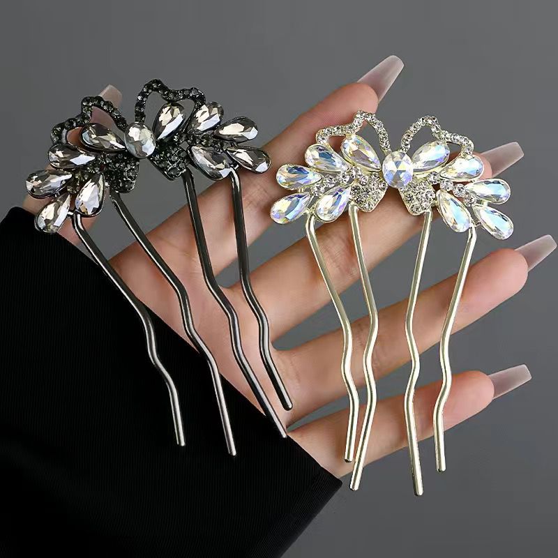 Fashion Rhinestones U-Shaped H - Hanbok Hair Pin review and price