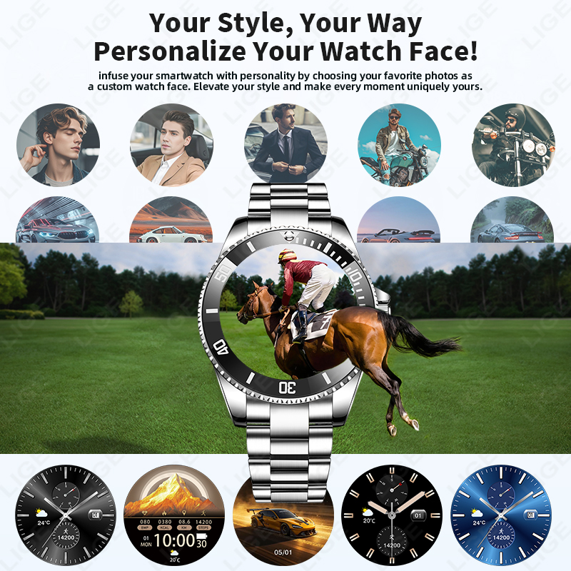 LIGE New Style Luxury Smart Wa - Korean Men Lifestyle review and price