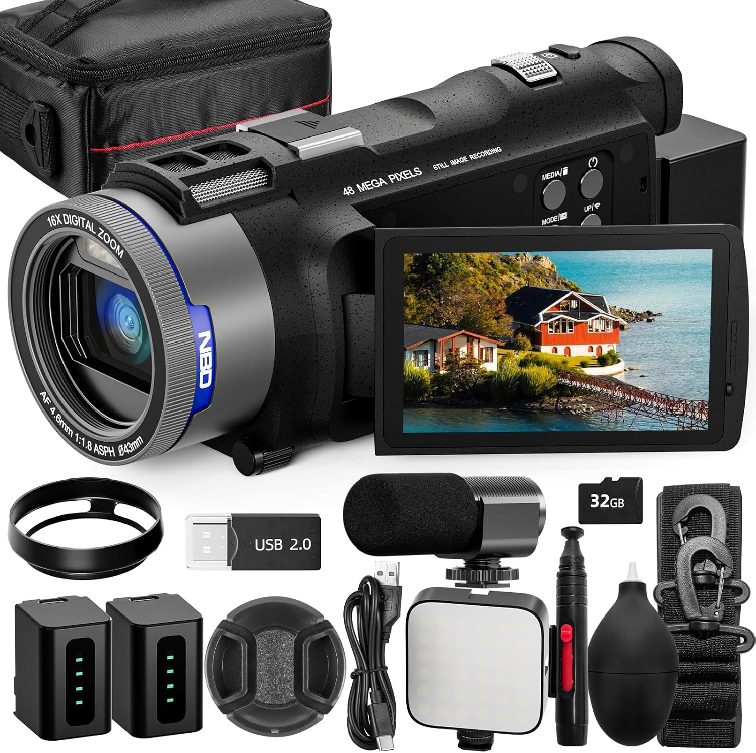 NBD 4K Camcorder Video Camera  - Korean Lifestyle Vlog review and price