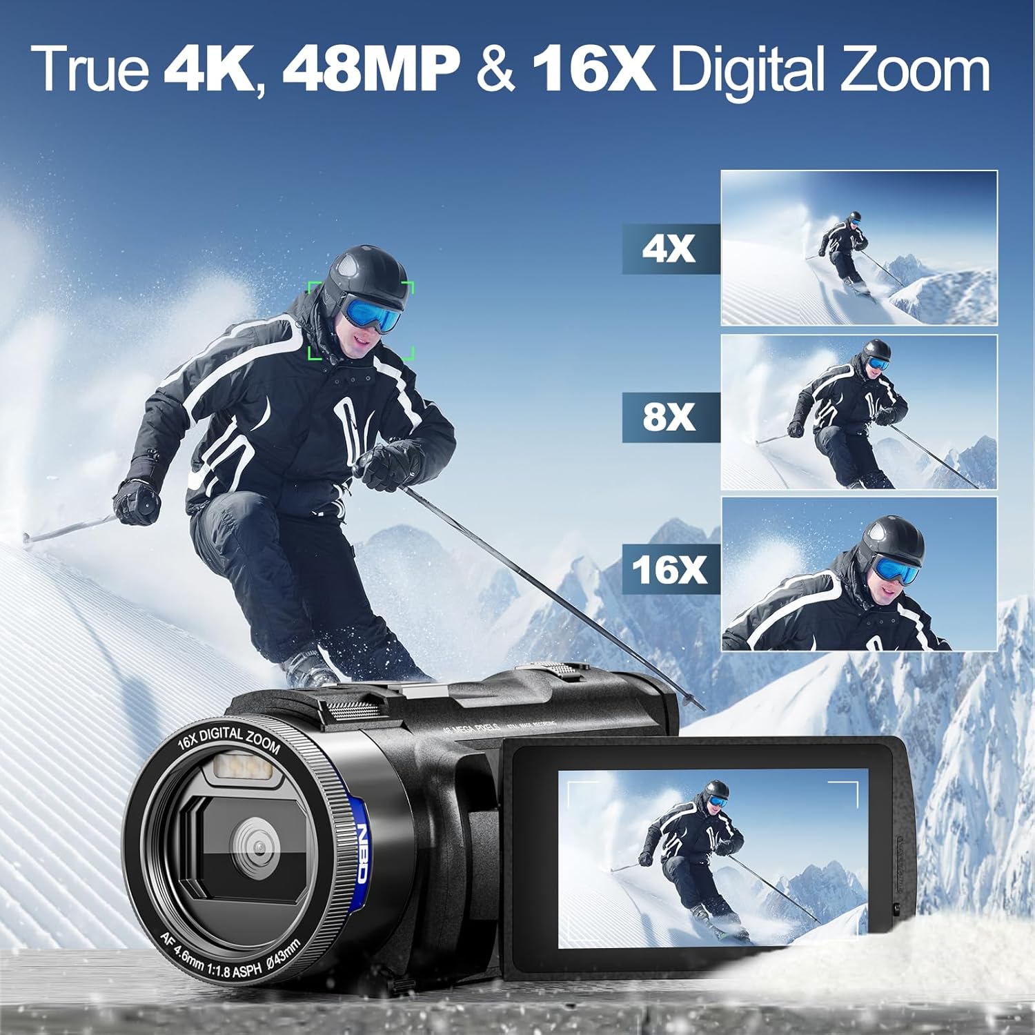 NBD 4K Camcorder Video Camera  - Korean Lifestyle Vlog review and price