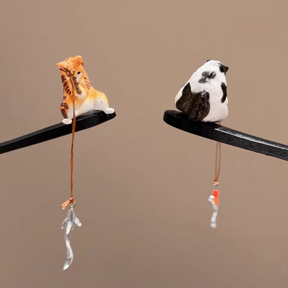 Cute Cat Fishing Wooden Hair S - Hanbok Hair Pin review and price