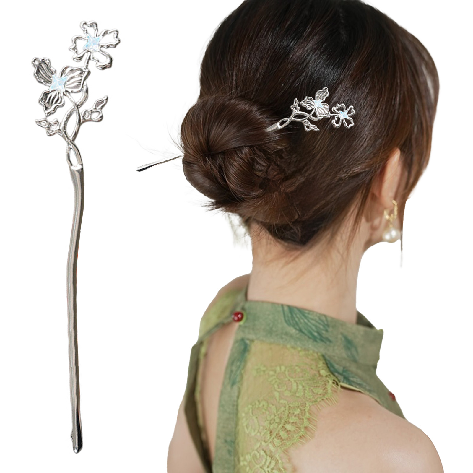 Metal Butterfly Hair Sticks Ch - Hanbok Hair Pin review and price