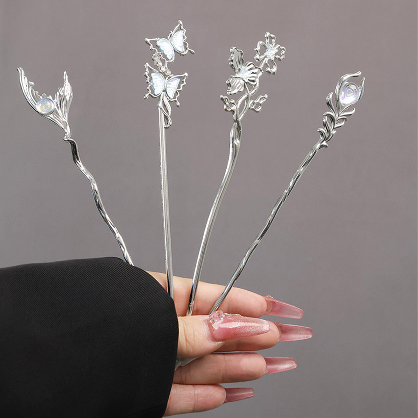 Metal Butterfly Hair Sticks Ch - Hanbok Hair Pin review and price