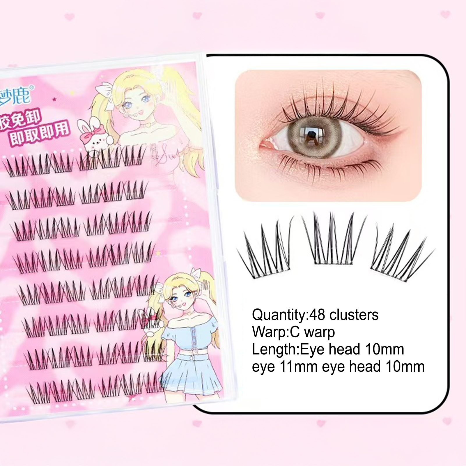 Women DIY Curling Eyelash Clus - Korean Daily Lifestyle review and price