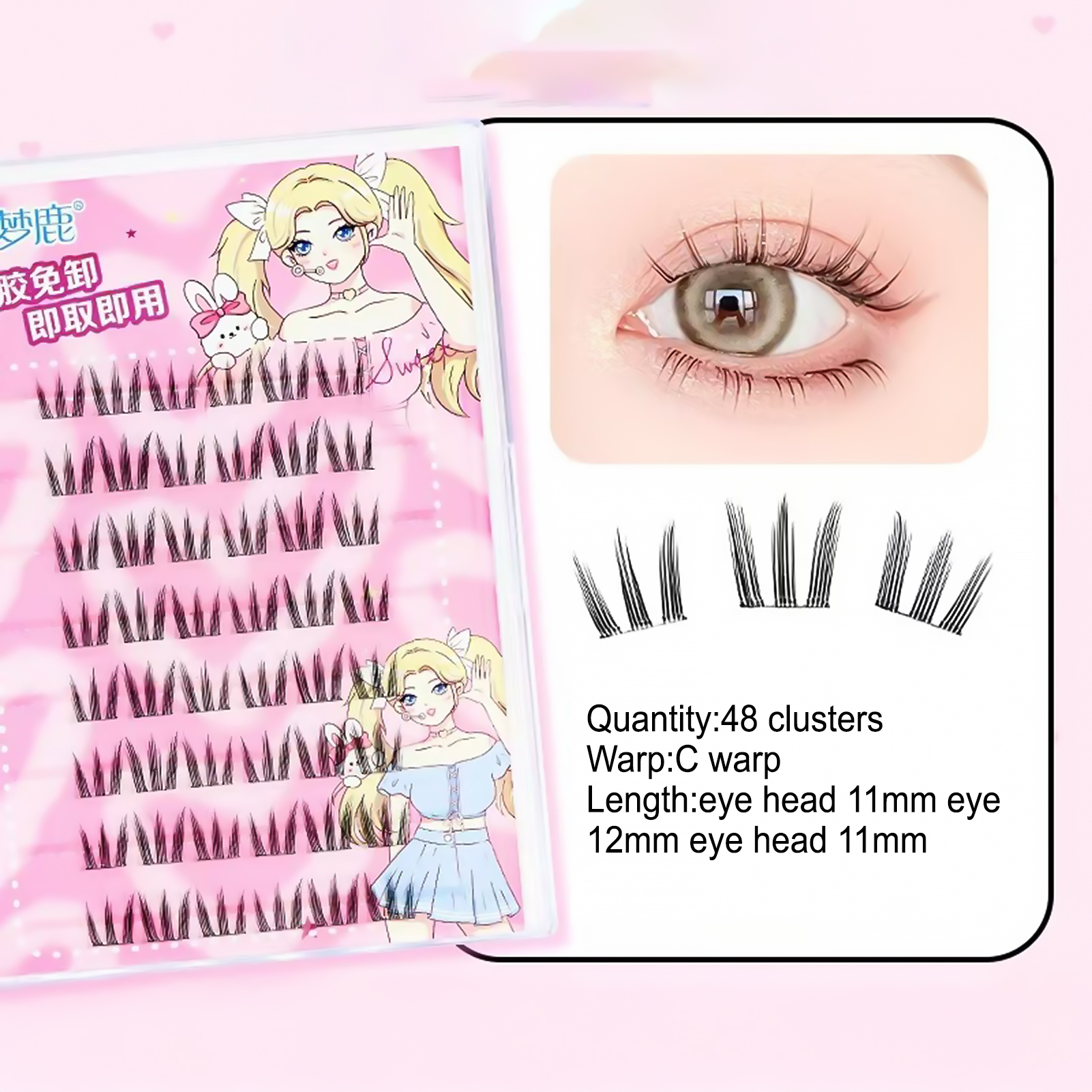 Women DIY Curling Eyelash Clus - Korean Daily Lifestyle review and price
