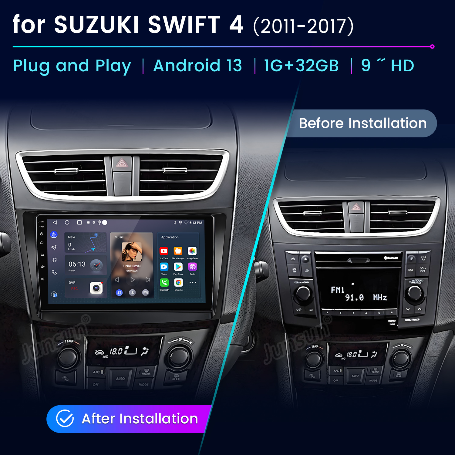 Junsun AI Voice Car Stereo Rad - Korean Lifestyle & Kids Boutique Photos review and price