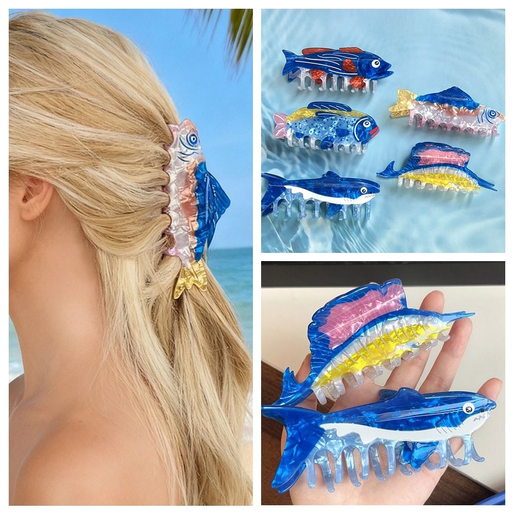 Hairpin Ocean Animal Hair Claw - Korean Girl Lifestyle review and price