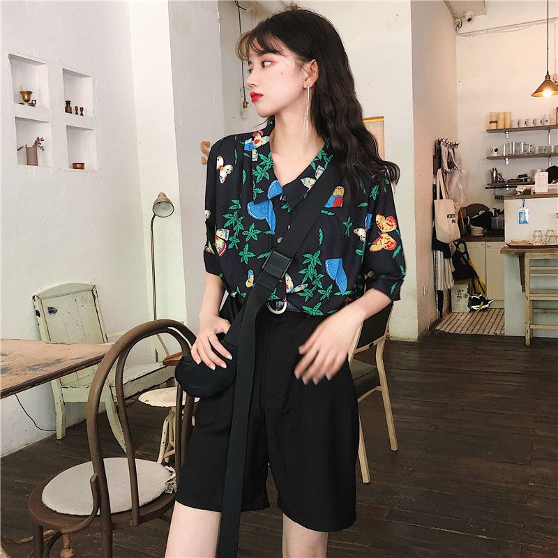 Shirts Women Corduroy Patch Po - Korean Daily Lifestyle review and price