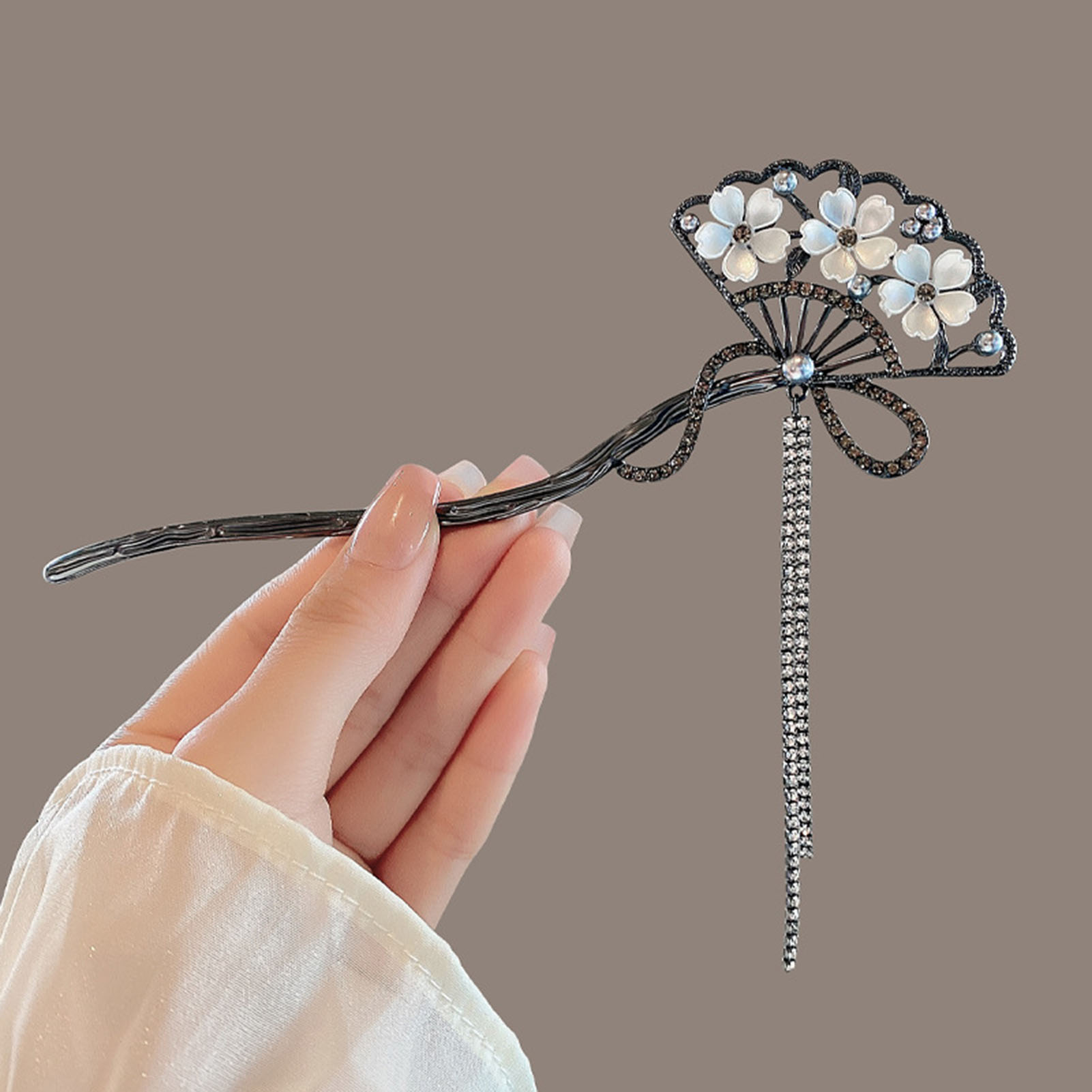 Vintage Flower Fan Shaped Hair - Hanbok Hair Pin review and price